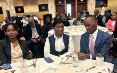 Kenya Pipeline Company (KPC) CEO Joe Sang, EBS and r. Janerose Omondi, Managing Director, Privatization AuthorityDuring IPO Investor Forum & Stakeholder Engagement Kigali. Photo Courtec