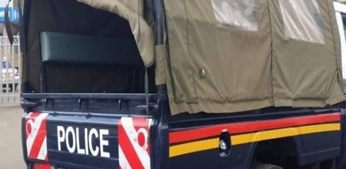 Kenya Police Vehicle during patrol in Nairobi