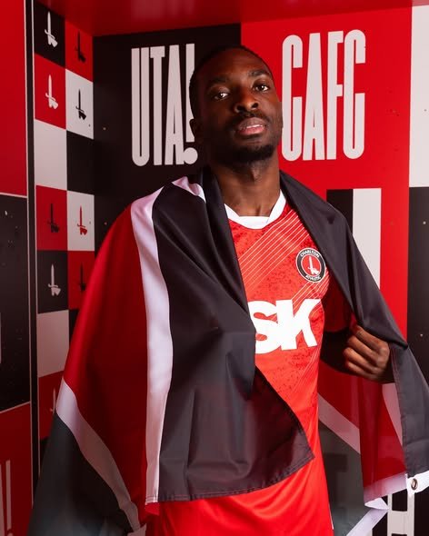 Collins Sichenje during Official unveiling as player of Charlton Athletic