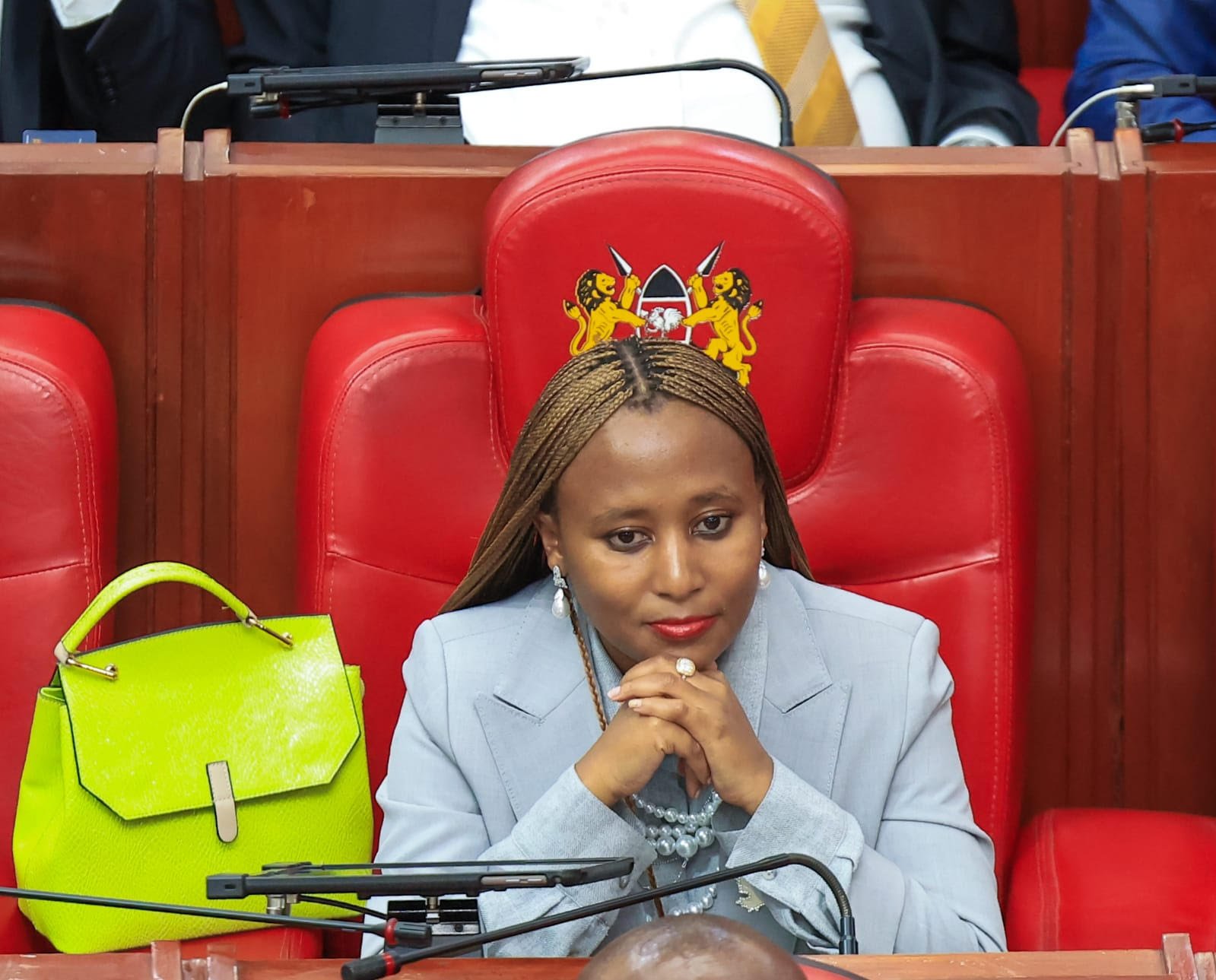 Hon. Njeri Maina, MP for Kirinyaga County, during a parliamentary session on 12 February 2026.