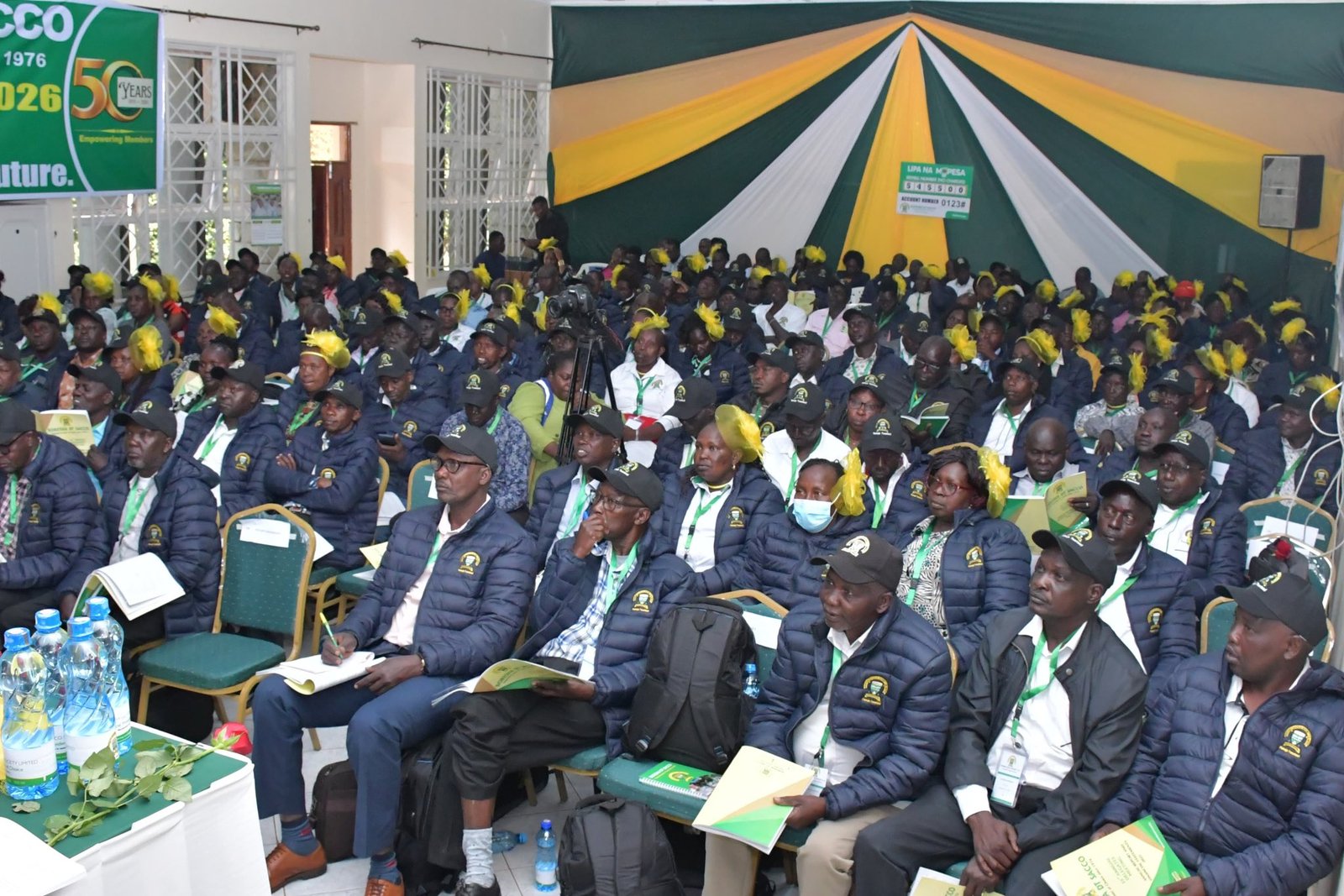 Boresha DT SACCO members gathered for their 50-year Golden Jubilee Annual Delegates Meeting celebration.