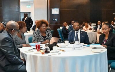 Cabinet Secretary for Lands, Public Works, Housing and Urban Development Alice Wahome during a breakfast meeting with members of the African Diplomatic Corps in Nairobi.