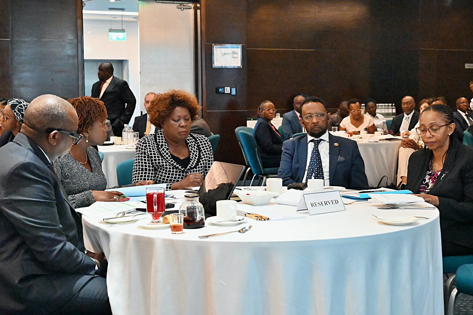 Cabinet Secretary for Lands, Public Works, Housing and Urban Development Alice Wahome during a breakfast meeting with members of the African Diplomatic Corps in Nairobi.