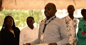 KNCCI Official interacting with youths in Nandi