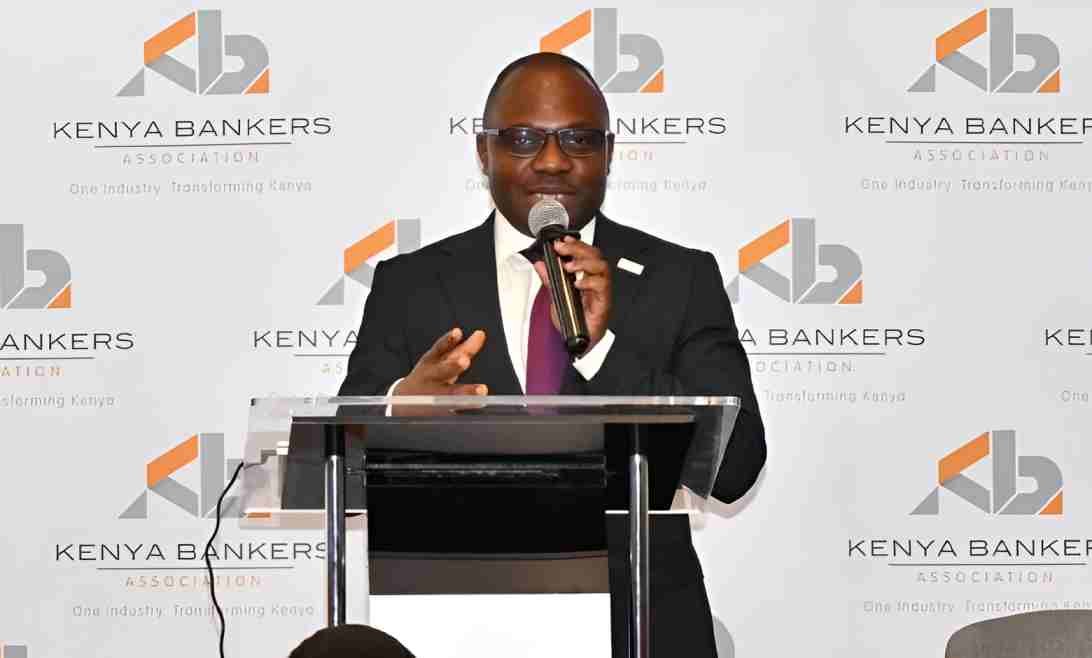 Kenya Bankers Association (KBA) Chief Executive Officer (CEO) Raimond Molenje making his remarks during the release of the 2024 Banking Customer Satisfaction Report held at the Radisson Blu Hotel