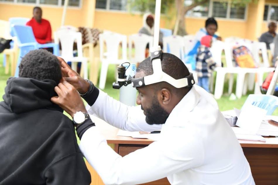 ENT specialists conduct routine hearing screening in Nakuru.