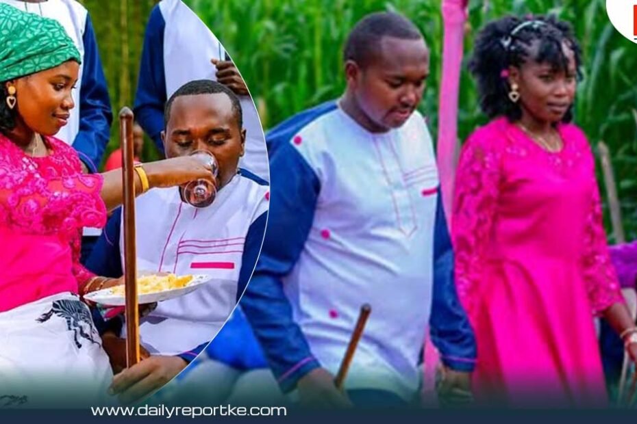 Daisy and Tonny celebrating their Koito traditional engagement ceremony in Cherang'any before the tragic Trans Nzoia gas explosion.