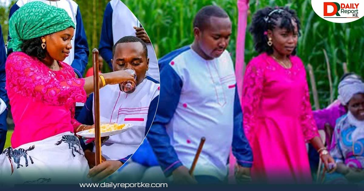 Daisy and Tonny celebrating their Koito traditional engagement ceremony in Cherang'any before the tragic Trans Nzoia gas explosion.
