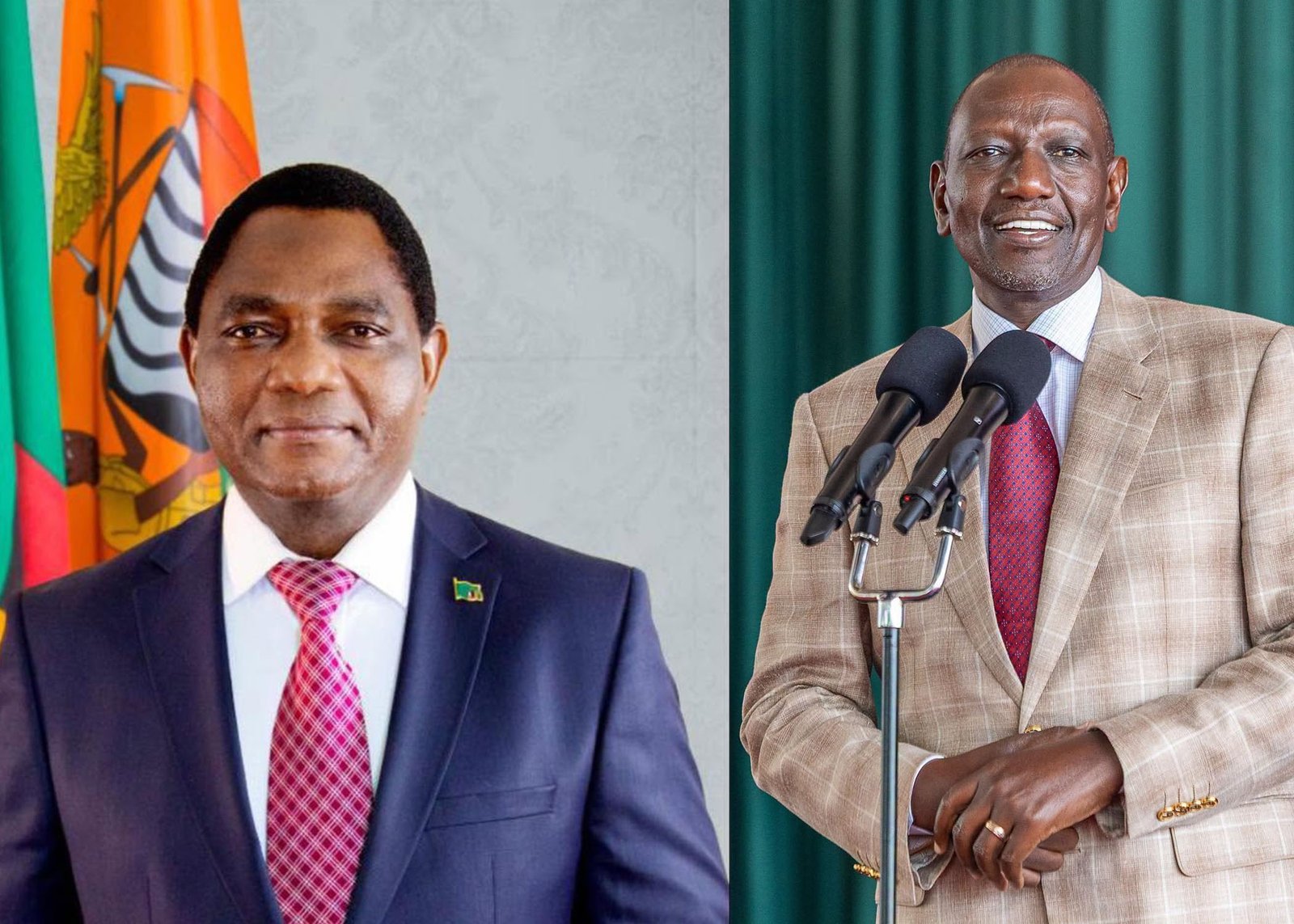 President Ruto Congratulates Hakainde Hichilema on Re-Election as Zambia’s President