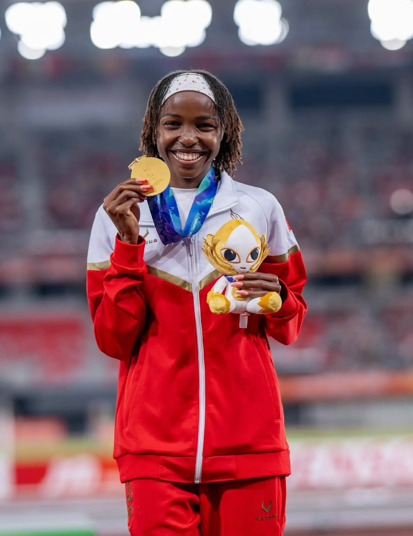 Kenyan-Born Winfred Yavi Makes Asian Games History With Three Gold Medals for Bahrain