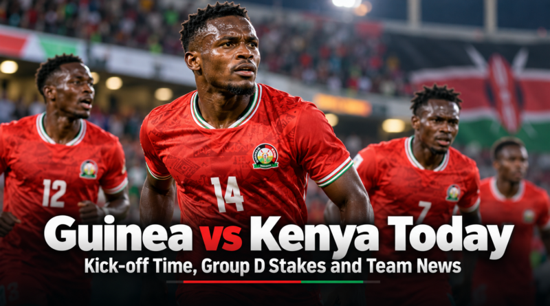 Kenya national football players ahead of the Guinea vs Kenya AFCON 2027 qualifier on October 1, 2026.