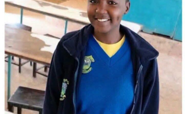Joy Wangui, an 18-year-old Form Four student at Molo Secondary School