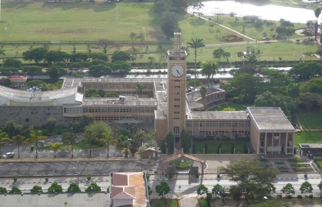 Archive exterior view of the Parliament of Kenya building