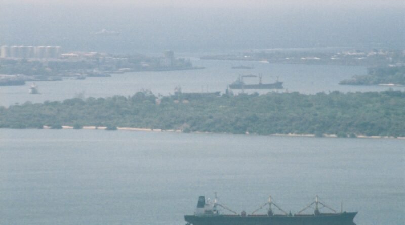 Kilindini Harbour at the Port of Mombasa in an archival photograph