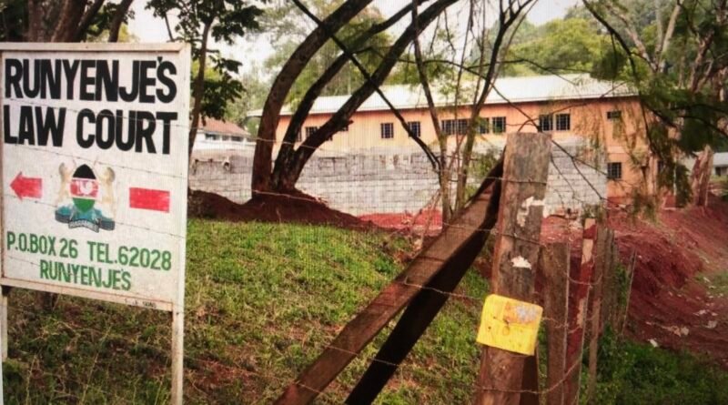 Runyenjes Law Court exterior in 2021; illustrative only, not the Nakuru hearing