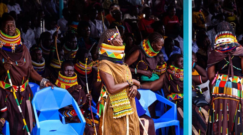 Cultural participants at Tobong'u Lore festival in Turkana in October 2024