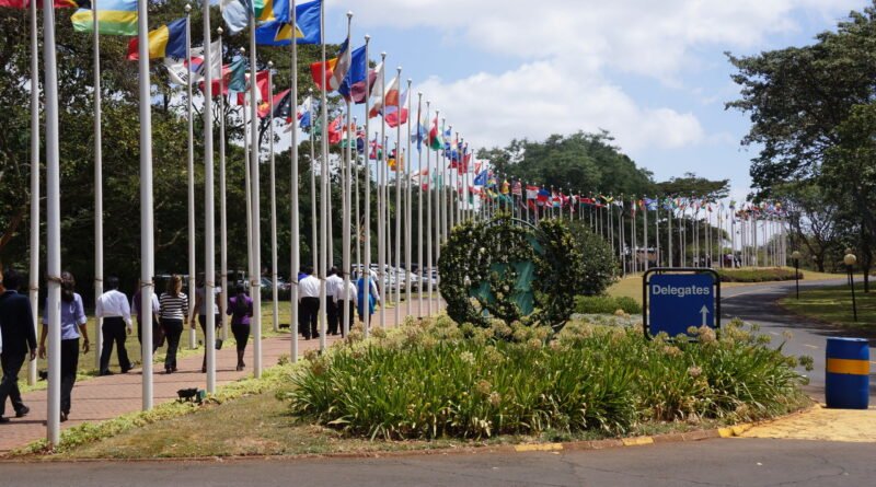 United Nations headquarters in Nairobi photographed in 2012, not the Addis Ababa climate meeting